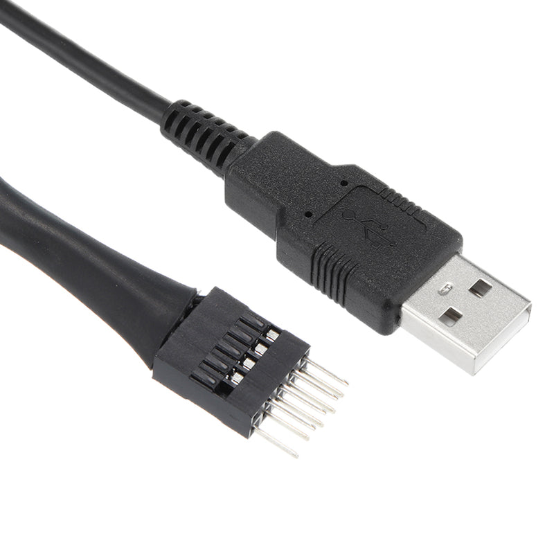 5pcs USB Male to Motherboard 9-pin Data Cable Switch Out Motherboard USB 9 Pin