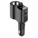 Universal Dual USB Type C Bluetooth 3.1A Fast Charging  Car Cig arette Lighter Charger U Disk Playback HD Decoding