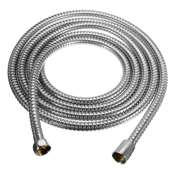 3M Stainless Steel Shower Hose Soft Shower Water Pipe Flexible Bathroom Water Pipe Silver Plumbing Hoses