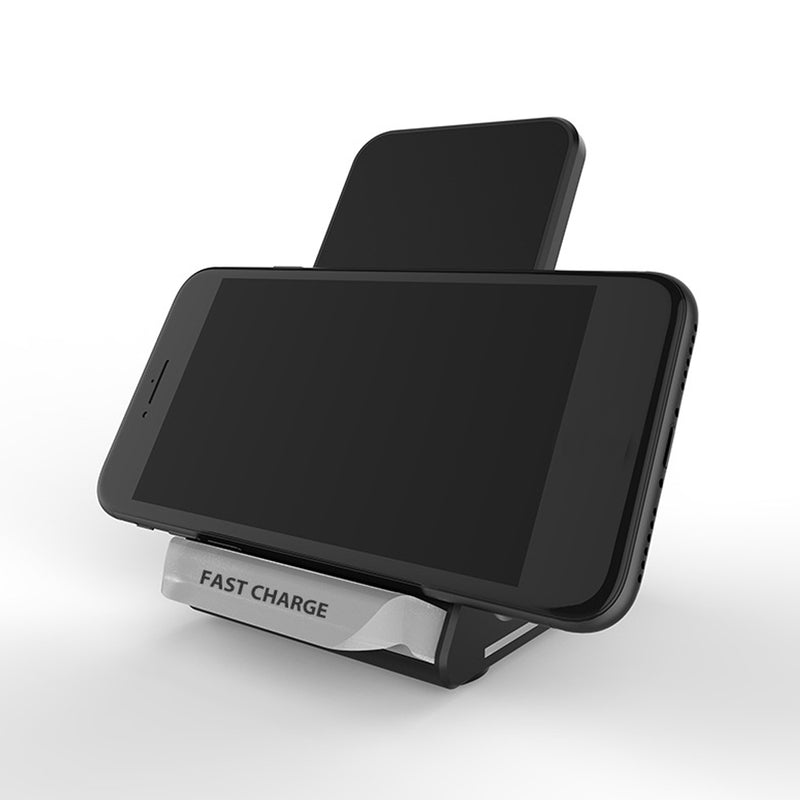 27W Double coil Qi Wireless Charger Fast Charger Vertical Quick Charging Bracket High Power Docking Stand