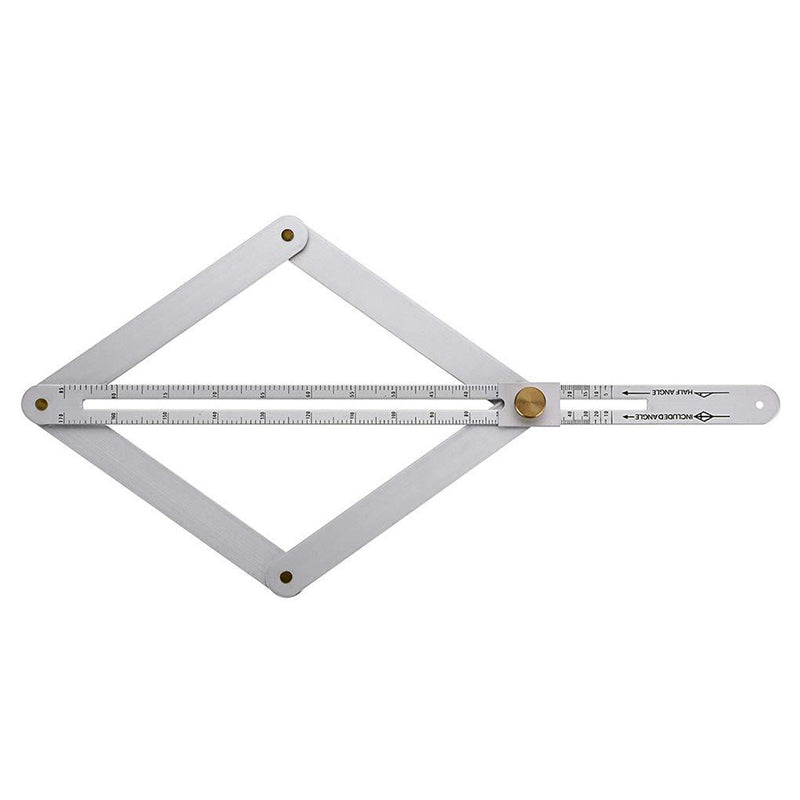 Aluminium Alloy Protractor Multi Angle Measurement Tool for Woodworking Flooring