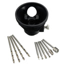 Drillpro Drill Carving Locator 4pcs 3mm Twist Drills and 6pcs Wood Milling Burrs For Rotary Tools
