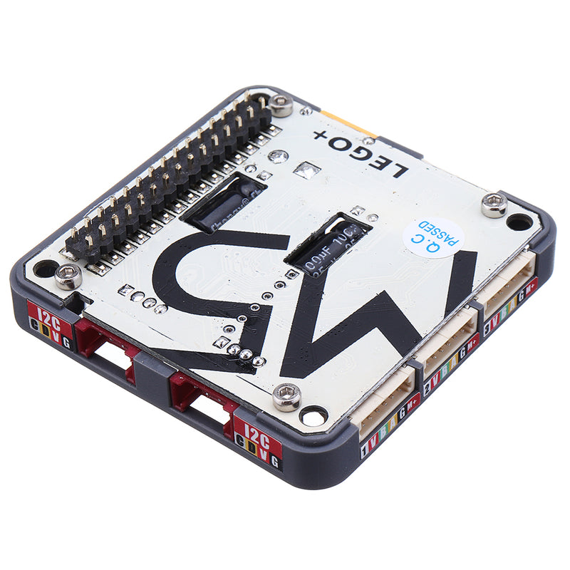 M5Stack LE GO+ Module MEGA328 Inside 4 Channels DC Encoder Motor Module with 10cm Motor and DC Adapter I2C Compatible M5 ESP32 Board