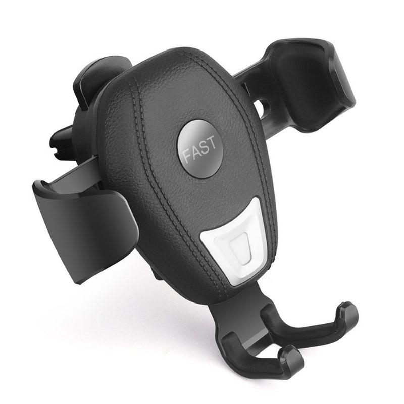 Universal 10W Qi Wireless Fast Charger Gravity Linkage Auto Lock Car Stand Phone Holder for iPhone X Xs