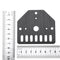 T3*72.5*80 Nema 23 Lead Screw End Fixing Plate Mounting Plate For 3D Printer Parts