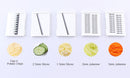 KCASA KC-MFP3 Vegetable Cutter Food Container Adjustable Mandoline Slicer 4 Interchangeable Blades