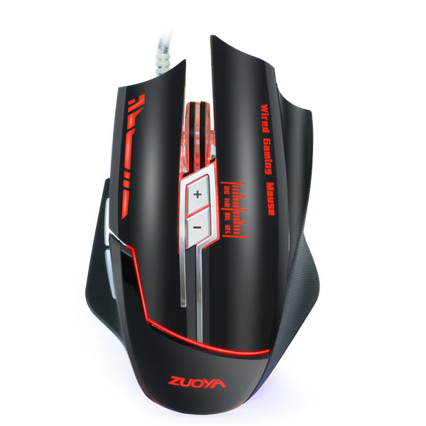 ZUOYA MMR7 Wired Gaming Mouse USB LED Desktop Gaming Computer Optical Gamer Mice Macro Mouse For Laptop PC Computer