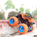 Classic Pull Back Big Foot Wheel Drive Car 9cm Rotatable Friction Power Shockproof Inertial Blocks Toys
