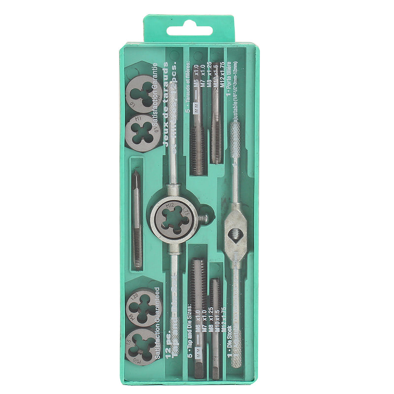 12/20pcs Metric Screw Tap Wrench with Die Adjustable Tap Wrench M3-M10 Nut Bolt