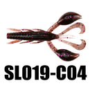 SeaKnight SL019 6pcs 10g 101.5mm/4'' Soft Fishing Lure Worm Swinging Tail Fishing Bait