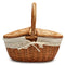Wicker Hand Camping Picnic Storage Baskets Shopping Hamper with Lid Handle