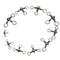 ZANLURE 100 Pcs 3 Way Barrel Swivels Solid Rig Rings Fishing Lures Connector Tackle