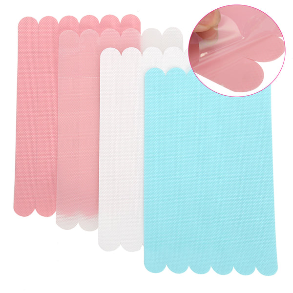 6pcs Bath Tub Shower Treads Non Slip Anti Skid Safety Applique Floor Mat Strips Grip