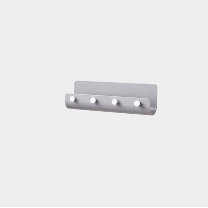 Plastic 4 Hooks Storage Rack Cloth Hanger Bathroom Toiletry Kitchen Utensils Holder Organizer Books Stand Decoration