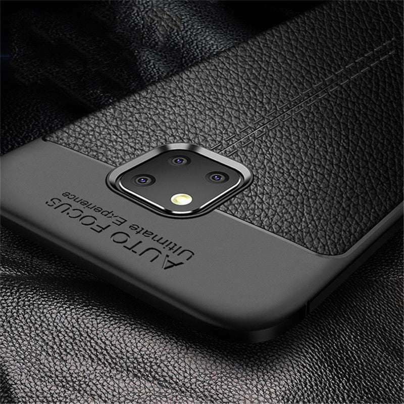 Bakeey Litchi Pattern Shockproof Soft TPU Back Cover Protective Case for Huawei Mate 20 Pro