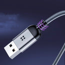 ROCK R6 2A Type-C LED Smart Luminous Fast Charging Transmission Data Cable For Huawei P30 Mate 20Pro Xiaomi Mi9 S10+ Note 10