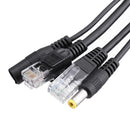 6pcs  POE Adapter Cable Tape Screened POE Switch Cable POE Splitter Injector Power Supply 12V Synthesizer Separator Combiner