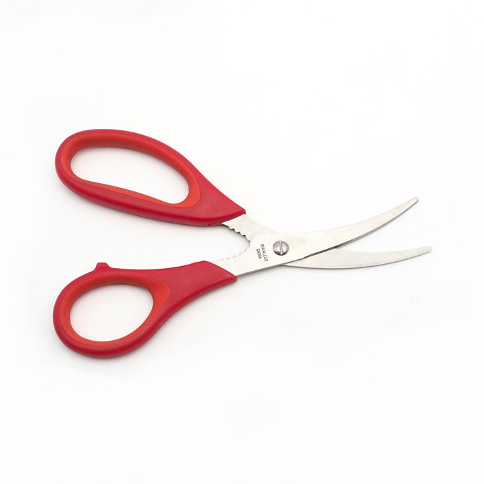 KCASA KC-SS081 Stainless Steel Lobster Shrimp Crap Seafood Scissor Shell Crack Shears Kitchen Tools