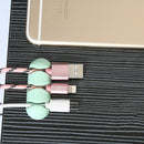 2Pcs Self-adhesive Data Cable Line Organizer Clip 3 Slot Silicone Wire Cable Holder Cable Management
