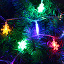 9.5M 75LEDs 8 Modes Multicolor Snowflake Fairy String Light for Christmas AC220V