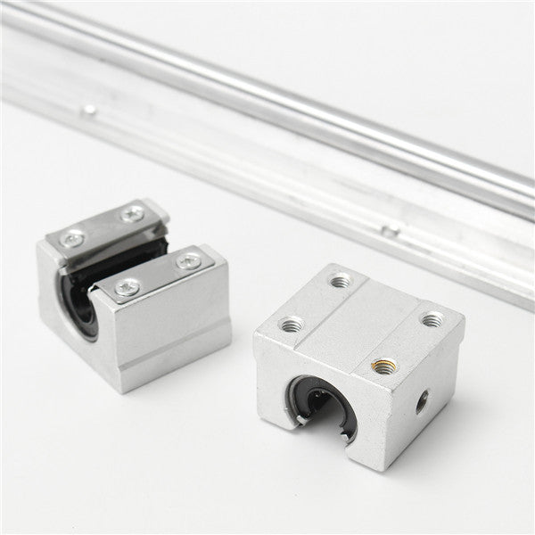 SBR10 L400mm Axis Linear Track Rails Shaft With 2pcs SBR10UU Block Bearing