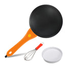 600W Orange Kitchen Electric Griddle Pancake Baking Crepe Maker Cake Pan Pizza Machine