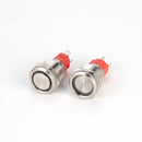 19MM 10A 250V 4Pin LED Light Button Switch Momentary Reset Metal Push Button Switch