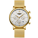 GIMTO GM246 Men Watch Calendar Chronograph Watch Stainless Steel Strap Quartz Watches