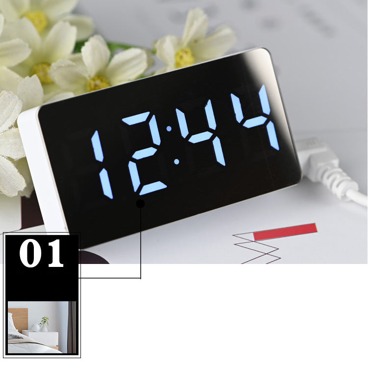 CITIPLUS OS-001 Creative Digital Alarm Clock LED Table Clock Electronic Time Date Temperature Display Home Decorations