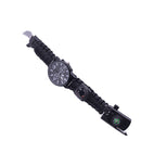 IPRee 7 In 1 EDC Paracord Watch Outdoor Survival Bracelet Tools Kit