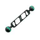 HOOZHU S70 24.5 7" Double Ball Head Connecting Bracket Support for Diving Light Flashlight Arm Divi