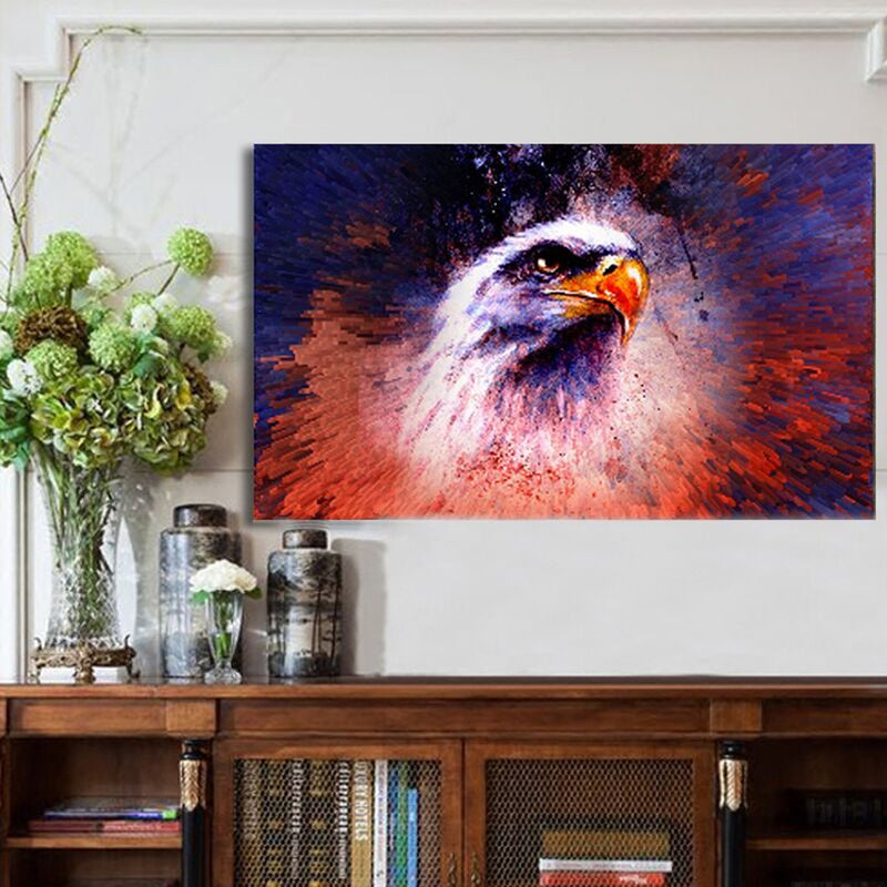 50X75CM Owl Modern Art Painting Abstract Print Picture Kit Wall Home Decor No Frame