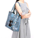 Honana HN-TB25 Travel Mesh Organizer Bag Fashion Large Beach Toiletry Storage Tote Bag