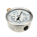 Oil Pressure Gauge Liquid Filled 0 -500 PSI 0-35KG Air Water Guage Gage AIP