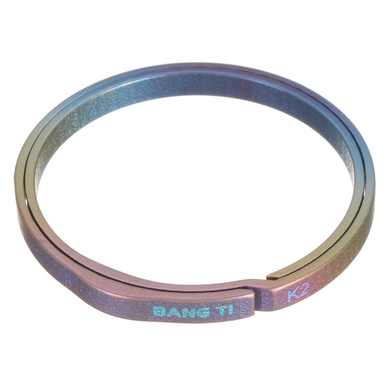 BANG TI K2 32mm Colorful Titanium Key Ring Nail Saving Flexible Keyring