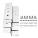 4pcs Solar Panel Mounting Z Brackets Aluminum Alloy Tools Kit for Motorhomes and Yachts