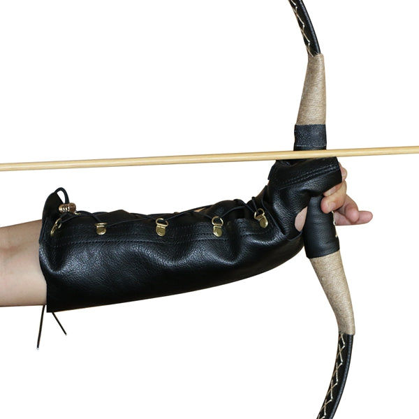 Outdoor Archery Bow 2 In 1 Arm Guards Leather Guard Protector Hunting Adjustable Shotting Protection