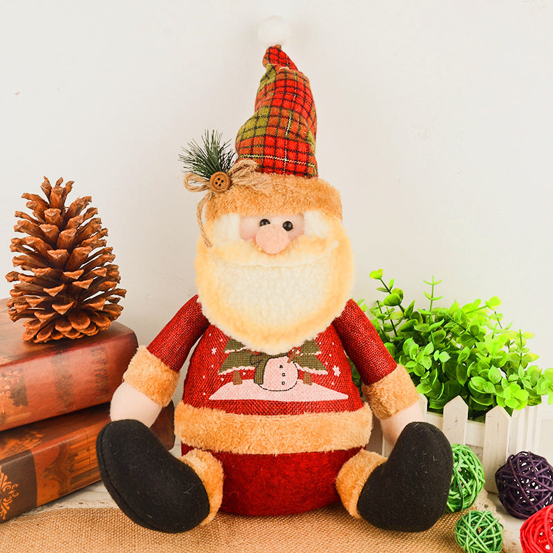 Christmas Decorations Artificial Reindeer Doll Flannel Christmas Gifts Toys Christmas Decorations