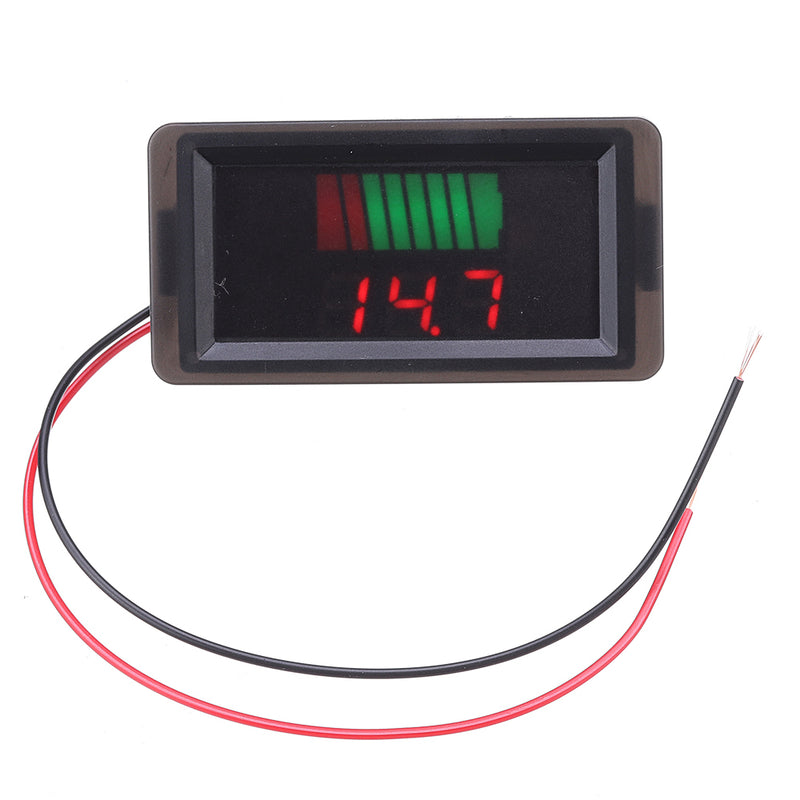 Waterproof 12-60V Electric Universal Battery Voltmeter Battery Power Indicator 12V/24V/36V/48V