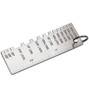 Metal Sheet Thickness Gauge Welding Gage Soldering Inspection Tools Stainless Steel Welding Ruler