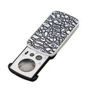 BIJIA 30/60/90 Times Foldable Magnifier Glass Mini Ultraviolet Money Detector Lamp LED Light