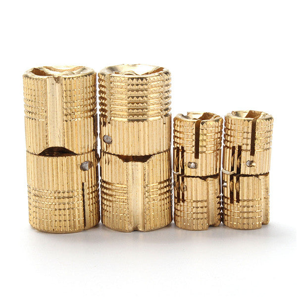 4pcs Round Brass Hinge Invisible Fold Doorway Pages Table Folding Extension