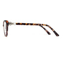Tortoiseshell Brown Reading Glasses Far And Near Dual Purpose Fshion Anti Blue Light Resin Presbyopic Glasses Progressive Multi Focus Intelligent Presbyopic Glasses