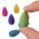 25pcs Random Fragrance Multicolor Smoke Tower Backflow Incense Hollow Cones