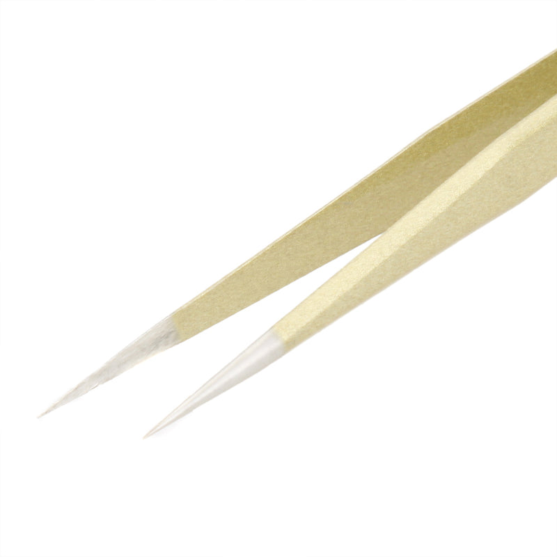 TU-11BB 5.5inch ESD Anti-static Golden Extra Long Straight Tweezers Nipper Clip Hand Tool