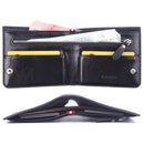 CarrKen Men's Vintage Two Fold Wallet PU Leather Credit ID Cards Holder Coin Purse