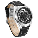 WEIDE UV1701 Unique Design Men Wrist Watch Leather Strap Casual Style Quartz Watch