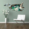 Miico Creative 3D Sea Gulls Birds Sea Island PVC Removable Home Room Floor Decor Sticker