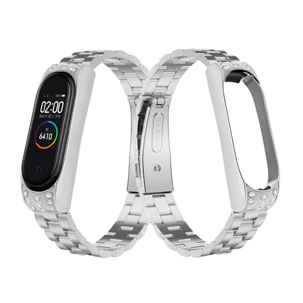 Bakeey Full Steel Watch Band Watch Strap Replacement for Xiaomi Miband 3 Miband 4