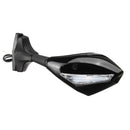 Motorcycle Rearview Mirrors With LED Turn Signal Light For KAWASAKI NINJA 650R 500R 250R 636